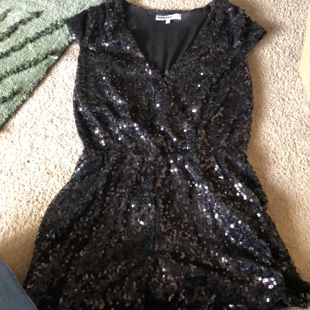 Black Sequence Romper